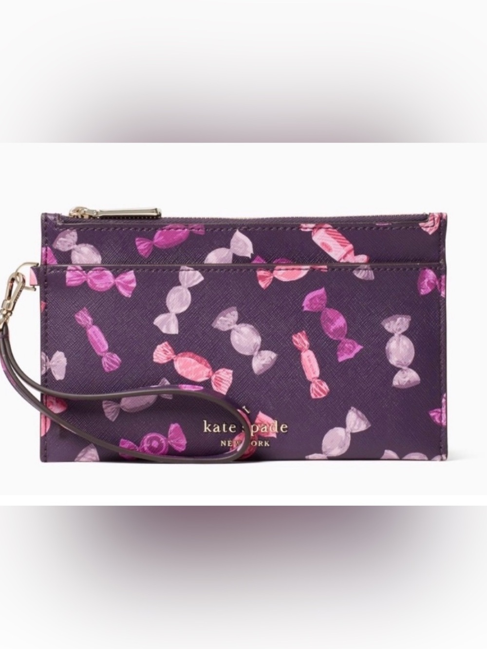 🍬NWT Kate Spade Candy Shop Wristlet Double Zip Staci 🍬